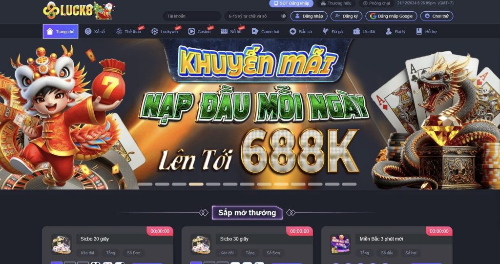 Nạp tiền Luck8